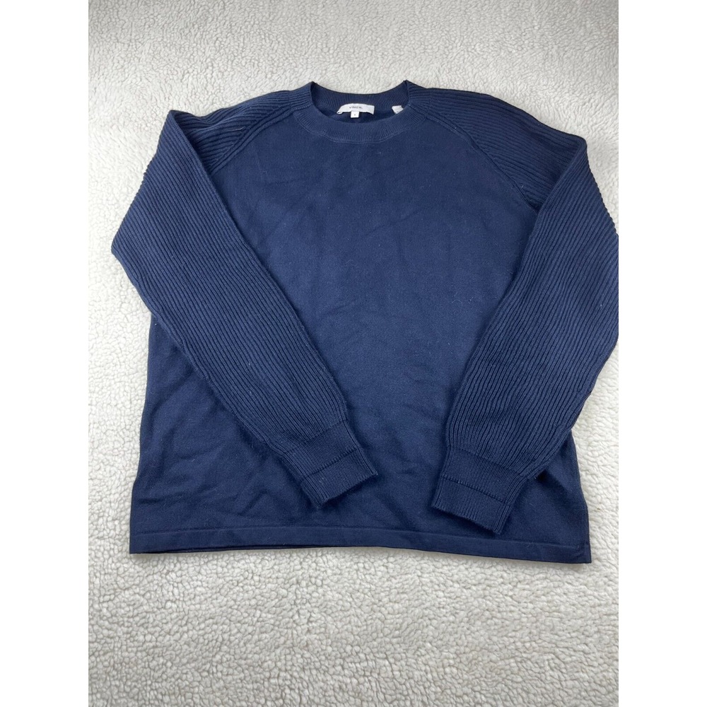 Vince Sweater Men Small Pullover Long Sleeve Pullover Sweatshirt Casual Blue